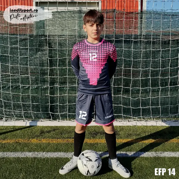 Echipament portar ALLIANZ LEGEA, GRI-FUXIA, 2XS EFP14 2XS, Tricou fucsia cu gri și șort gri