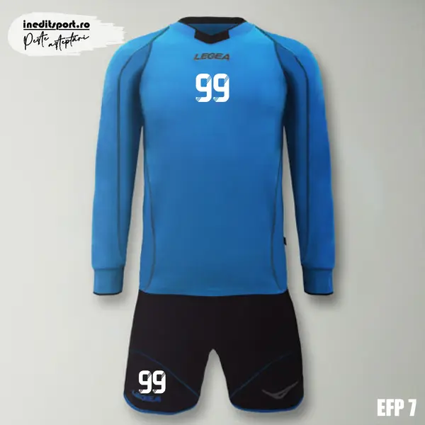 Echipament portar copii si adulti personalizabil EFP7 XL, Tricou albastru, sort negru
