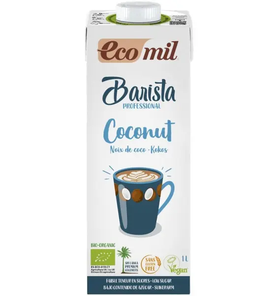 ECO/BIO Barista, bautura vegetala de cocos, pentru cafea, 1L