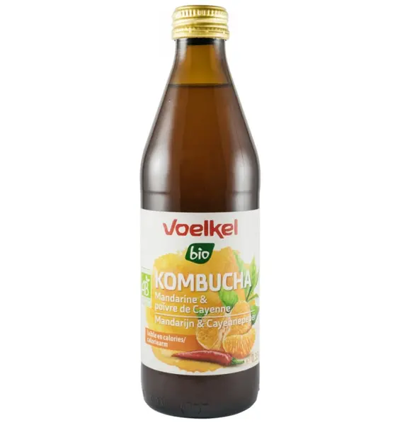 ECO/BIO Kombucha cu mandarine si piper cayene 330ml