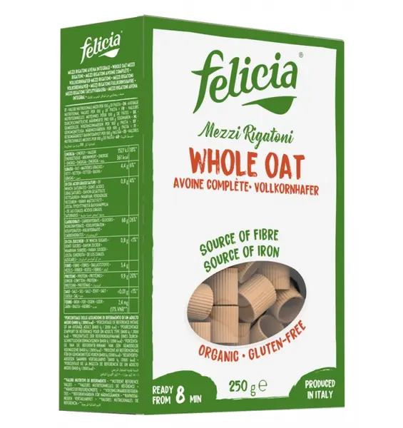 ECO/BIO Mezzi Rigatoni din ovaz 250gr