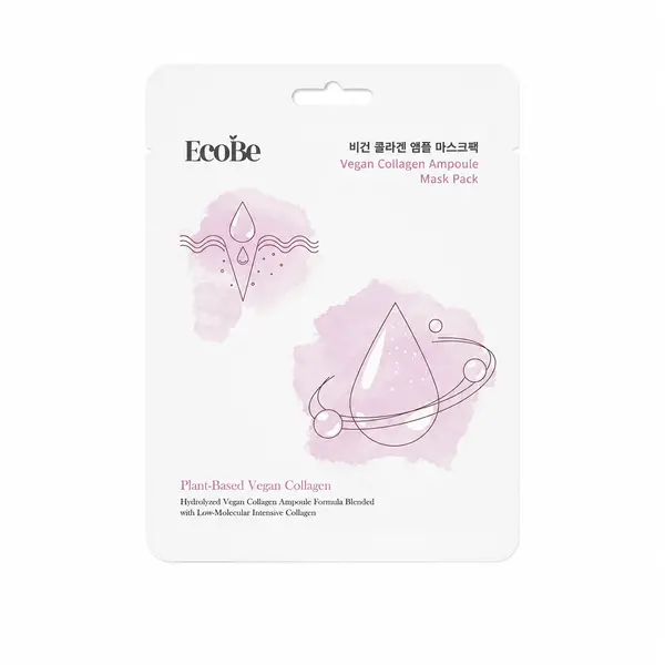 EcoBe - Vegan Collagen Ampoule Mask Pack, 25ml