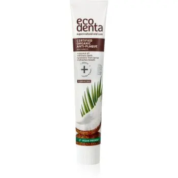 Ecodenta Certified Organic Anti-plaque pasta de dinti anti-placa bacteriana si gingii sănătoase cu ulei de cocos