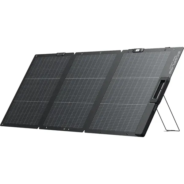 ECOFLOW Panou solar Ecoflow 160W NextGen portabil, bifacial, ultra-usor, Negru