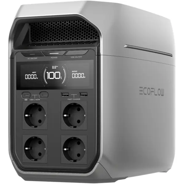 ECOFLOW Statie de incarcare portabila ECOFLOW Delta 3 Plus, 1024Wh, 1800W AC, LiFePO4