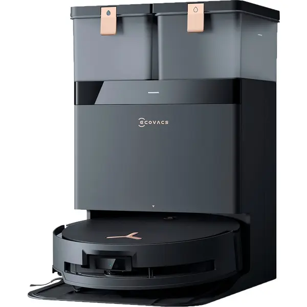 Ecovacs Robot de aspirare Ecovacs DEEBOT X8 PRO OMNI, Aspirare 18000 Pa, Mop cu autocuratare si uscare, Statie OMNI