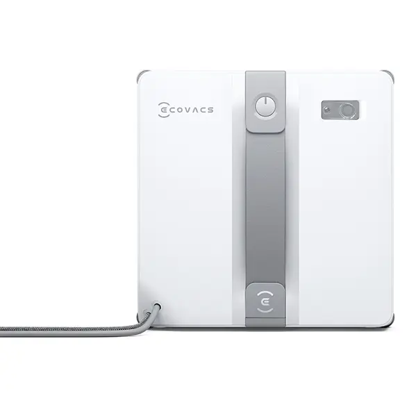 Ecovacs Robot de curatare geamuri Winbot Mini Ecovacs, 3200Pa, tehnologie WIN-SLAM 3.0, sistem de protectie in 9 etape in timpul utilizarii, Alb-Gri