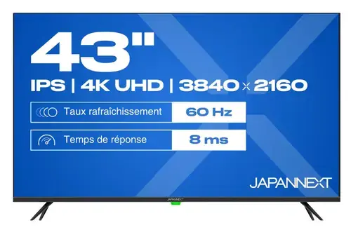 Ecran Profesional IPS LED JAPANNEXT 43inch JN-IPS430UHD60F, UHD (3840 x 2160), HDMI (Negru)