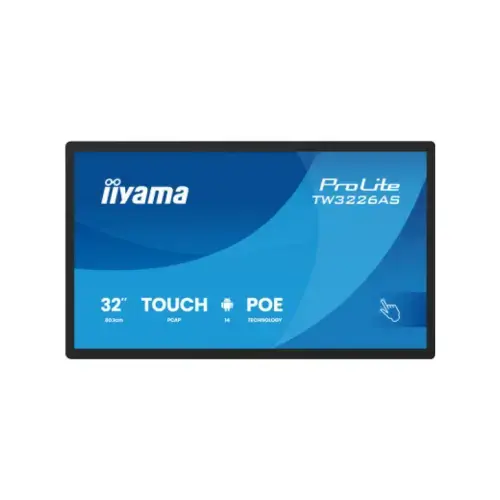 Ecran Profesional VA LED Iiyama 31.5inch TW3226AS-B3P, Full HD (1920 x 1080), HDMI, Boxe, Touchscreen (Negru)