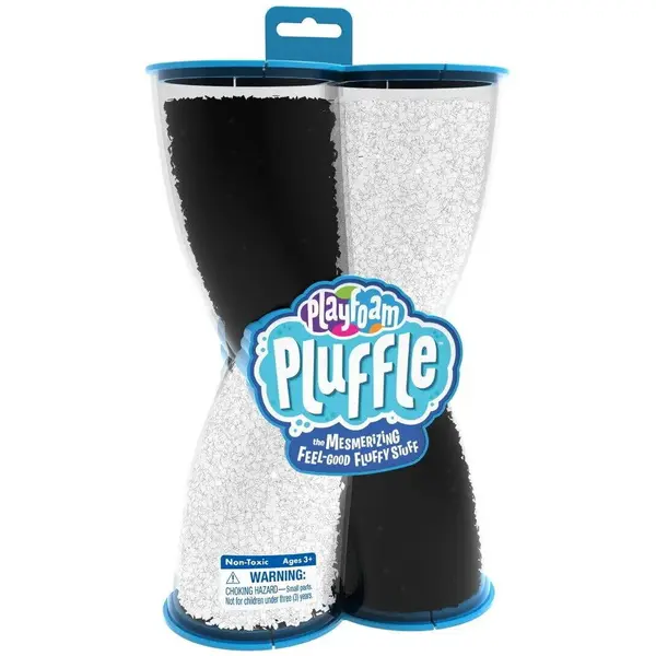 Educational Insights Spuma de modelat Playfoam Pluffle Twist , Varsta 3+ ani, Alb-Negru