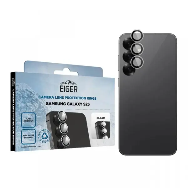 Eiger Folie Sticla Camera 3D Mountain Glass Samsung Galaxy S25 Clear
