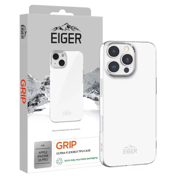 Eiger Husa Grip iPhone 16 Pro Clear