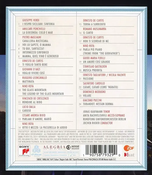 Eine italienische Nacht - Live aus der Waldbühne Berlin/An Italian Night - Live from the Waldbühne Berlin (Blu-Ray Disc) | Jonas Kaufmann