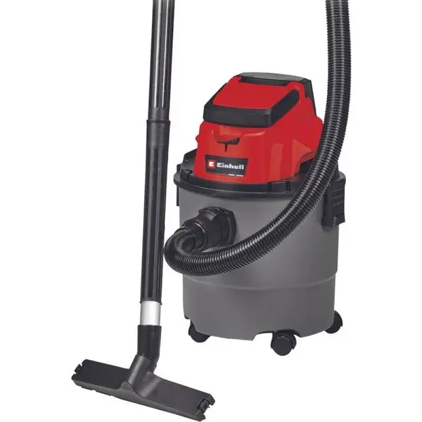 Einhell Aspirator umed/uscat Einhell Power X-Change TC-VC 18/15 Li-Solo, 18 V, 15 l capacitate vas plastic, 1.5 m/36 mm furtun, accesorii incluse, fara acumulator/incarcator