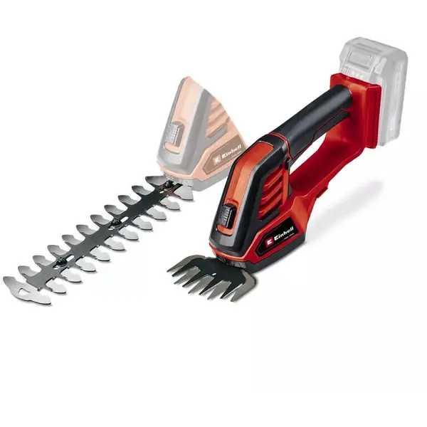 Einhell Foarfeca iarba si gard viu fara fir Einhell GE-CG 18/100, fara acumulator Solo PXC, fara baterie si incarcator, latimea de taiere a lamei 20cm, Rosu-Negru