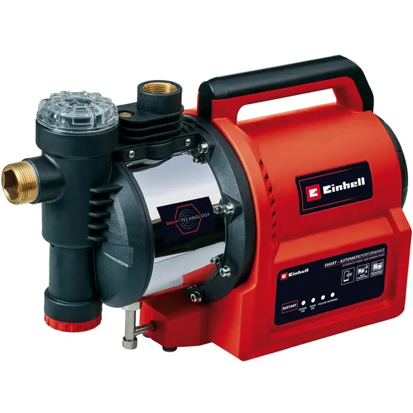 Einhell Hidrofor Einhell GE-AW 1144 SMART, putere 1100 W, debit max. 4400 l/h/ 48m, adancime maxima de imersie 8 m, presiune max. 4.8 bar, inaltime refulare max. 48 m, control prin aplicatie
