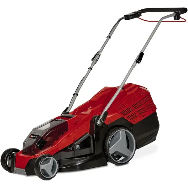 Einhell Masina de tuns iarba/gazon pe acumulator Einhell PXC GE-CM 36/43 Li M-Solo, latime taiere 43 cm, inaltime taiere 25-75 mm, sac colectare 63 L, fara acumulator si incarcator in setul de livrare