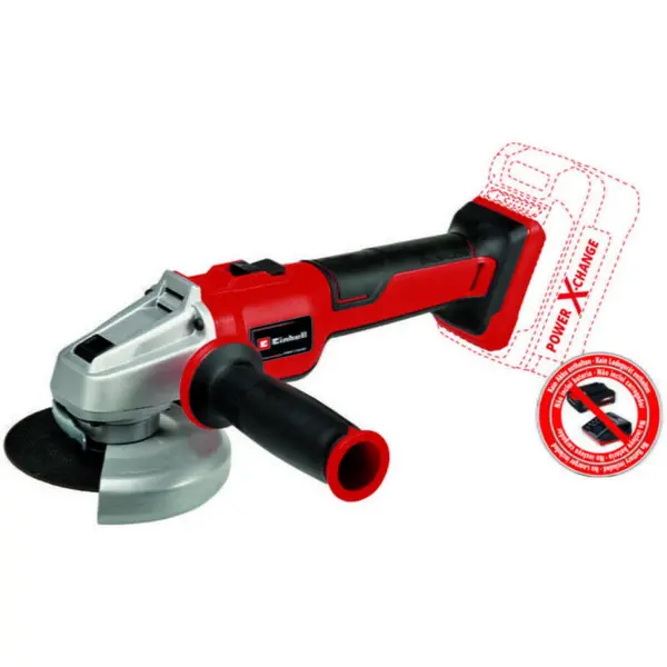 Einhell Polizor unghiular Einhell AXXIO 18/115 Q Solo 4431150, 18v, 2,5Ah, fara acumulator si incarcator, Rosu-Negru