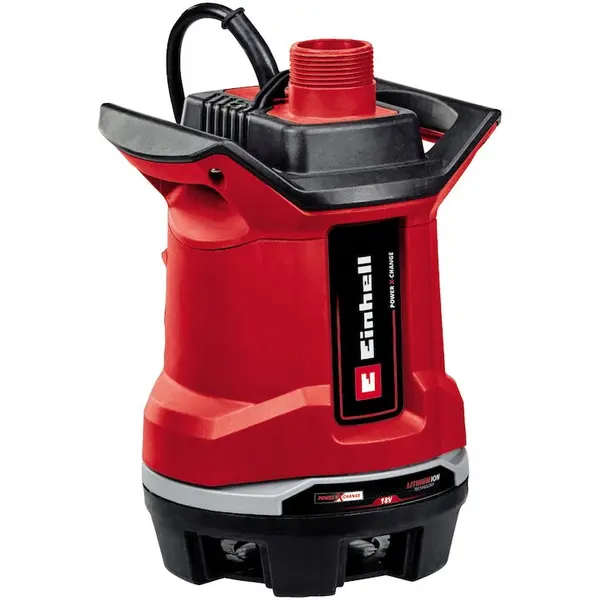 Einhell Pompa apa murdara Einhell Expert Power X-Change GE-DP 18/25 Li-Solo, 18 V, 7.500 L/h, inaltime de refulare 5 m, mod ECO si BOOST, fara acumulator si incarcator