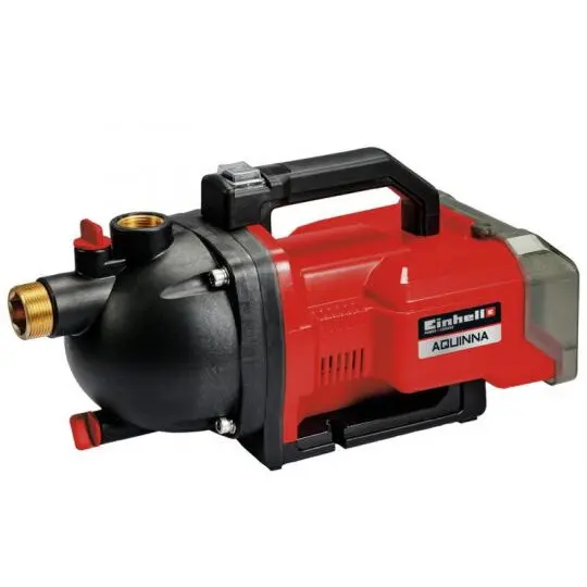 Einhell Pompa de gradina apa curata pe acumulator Einhell PXC Aquinna, 2x18 V,inaltime max. pompare 26 m,capacitate 3000 l/h,inaltime aspirare 8 m,presiune max. 2.6 bar,fara acumulator si incarcator in setul de livrare, Rosu-Negru
