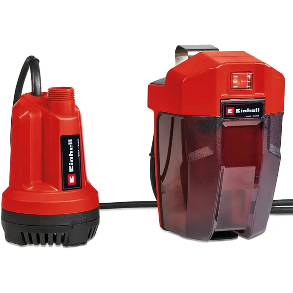 Einhell Pompa submersibila apa curata pe acumulator Einhell Expert GE-SP 18 Li-Solo Power X-Change, 18 V, max. adancime de imersie 8 m, max. 5.000 l/h, cablu electric de 5 m, fara acumulator/incarcator