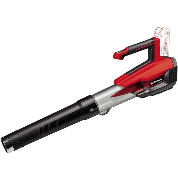 Einhell Suflanta pentru frunze pe acumulator Einhell Power X-Change GP-LB 18/200 Li GK-Solo, 18 V, motor Brushless, 200 km/h viteza flux aer, 670 mc/h debit aer, set curatare jgheaburi, fara acumulator/incarcator