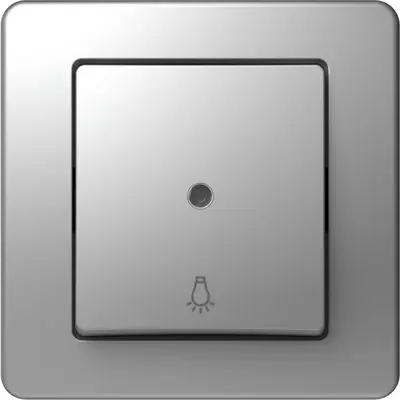 Ekonomik Buton Simplu 1P 10A IP20 Argintiu, TEM Modul TEM-SE11ESTI51-B