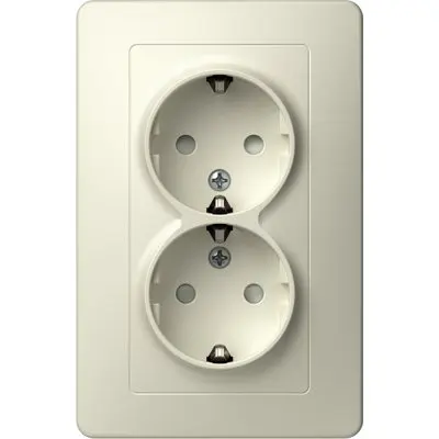 Ekonomik Priza SCHUKO 2P 16A ST IP20 Crem, TEM Modul TEM-VE16IWKS-B