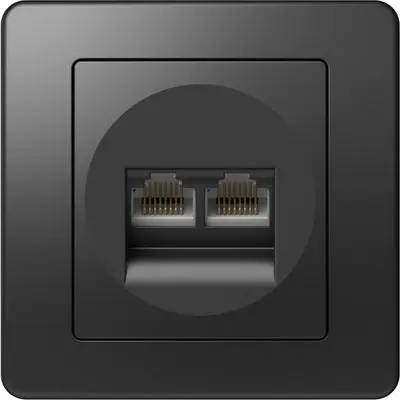 Ekonomik Priza tel dubla 2x RJ45 , TEM Modul TEM-KE39NB-B