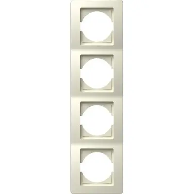 Ekonomik Rama 4P IP20 Crem, TEM Modul TEM-OE41IW-U