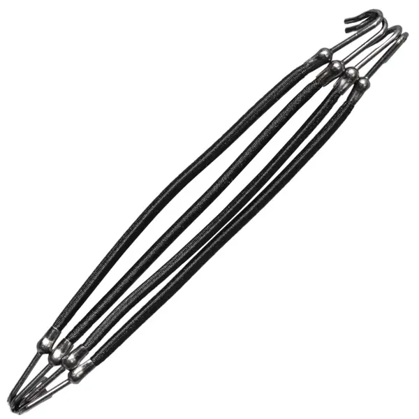 Elastice de par profesionale pentru coafuri, PRIMA, cu 2 carlige, 4 bucati