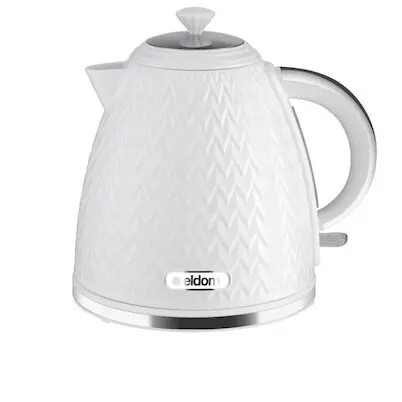 Eldom Fierbator electric, Eldom, Baza rotativa, 1.7 L, 2000 W, Alb