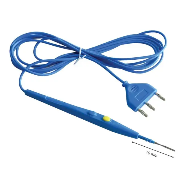 Electrocauter PRIMA - Bisturiu electric chirurgical, taiere & cauterizare, 2 butoane, cablu 3m, lama 70mm
