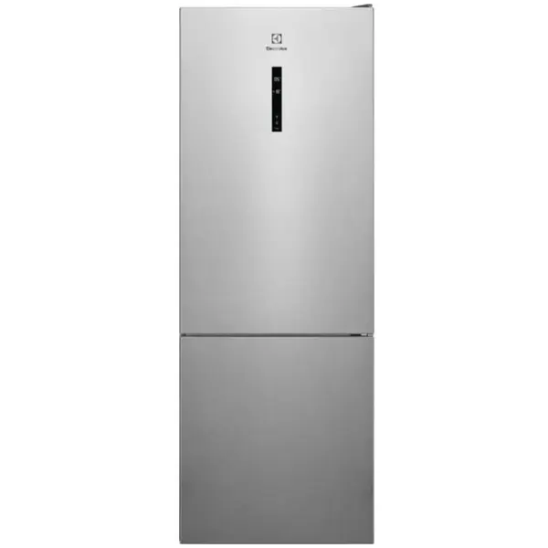 Electrolux Combina frigorifica Electrolux LNT6ME46X3, 481 l, MultiFlow, Afisaj LCD, Usi reversibile, Indicator temperatura ridicata, Iluminare LED, Clasa E, H 192 cm, Inox antiamprenta