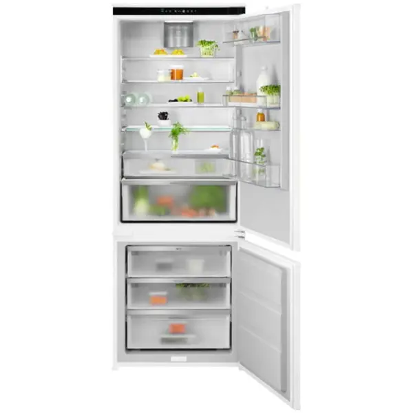 Electrolux Combina frigorifica incorporabila Electrolux ENP7TD75S, Capacitate 376 l, No Frost, Conectivitate WiFi, Control electronic, Semnal acustic, Clasa D, H 189 cm