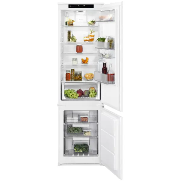 Electrolux Combina frigorifica incorporabila Electrolux ENS6TE19S, 273 l, Clasa E, Full No Frost, Long fresh, Control touch, MultiSpace, H 189 cm