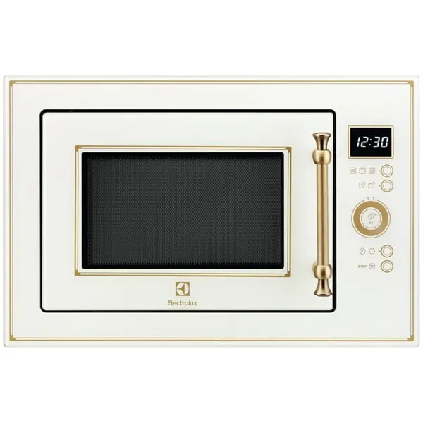 Electrolux Cuptor cu microunde incorporabil Electrolux EMT25203OC, 25 l, Putere 900 W, Grill, Afisaj digital, Timer, Rustic crem