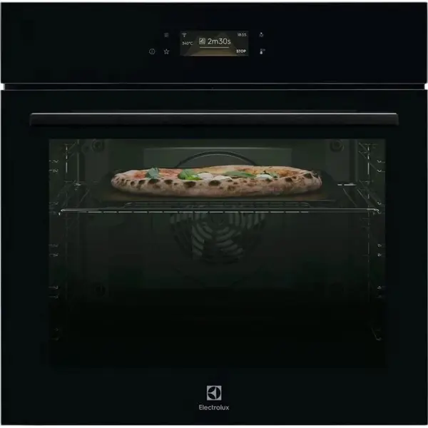 Electrolux Cuptor electric incorporabil Electrolux LOX8P87WZ, 18 functii, Pirolitic, 72 l, Senzor gatire, Wi-Fi, 60 cm, Kit Pizza Expert, Clasa A++, Sticla neagra