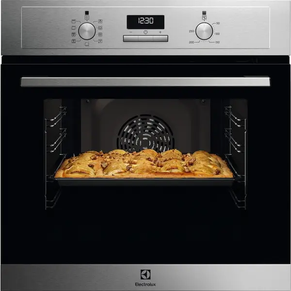 Electrolux Cuptor incorporabil Electrolux EOD3F40BX, 65L, autocuratare catalitica, Timer electronic, SteamBake, Grill, Clasa A, Inox antiamprenta