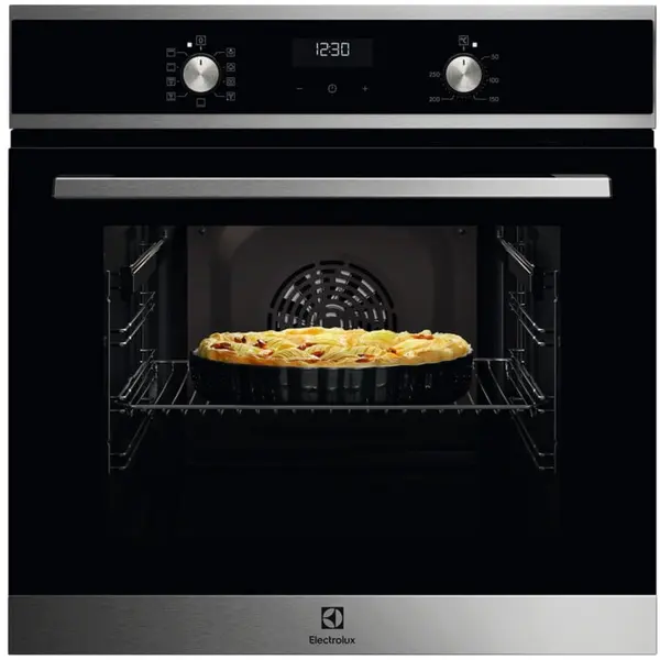 Electrolux Cuptor incorporabil Electrolux EOD5F70BX, 65 l, Autocuratare catalitica, Timer electronic, SteamBake, Grill, Clasa A, Inox antiamprenta