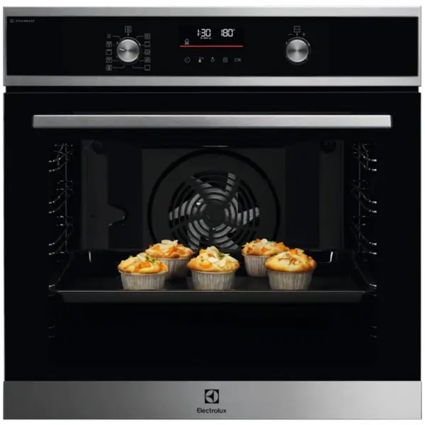Electrolux Cuptor incorporabil Electrolux EOD6P66X, Electric, 72 l, Autocuratare pirolitica, SteamBake, Grill, Timer cu display electronic, Clasa A+, Inox antiamprenta