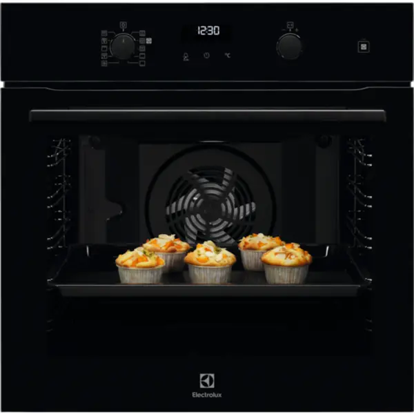 Electrolux Cuptor incorporabil Electrolux EOD6P71Z, Electric, 72 l, SteamBake 600 Catalysis Steam oven, Negru