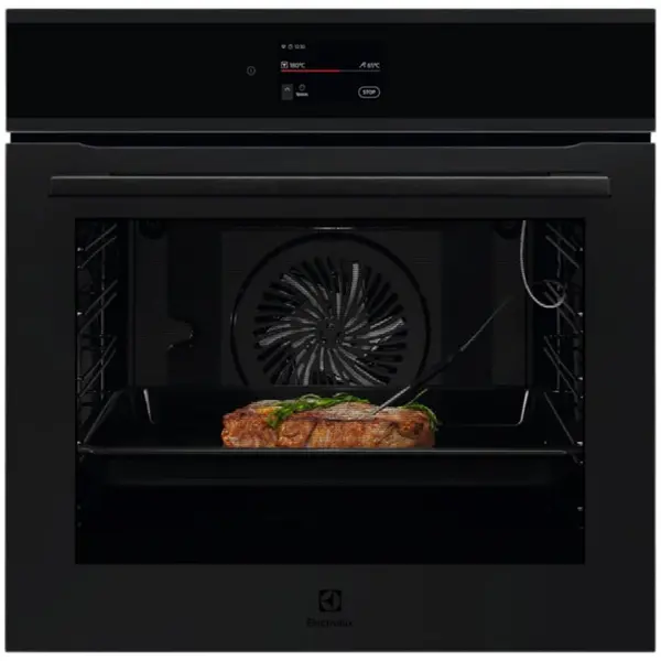 Electrolux Cuptor incorporabil Electrolux EOE9P3XT, 71 l, Conectivitate WI-FI, 85 programe, TFT Activ (Supex4), Autocuratare pirolitica, Grill, Ghidaj telescopic pe 1 nivel, Convectie, Clasa energetica A++, Negru mat