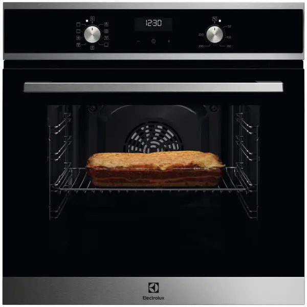 Electrolux Cuptor incorporabil Electrolux EOF5H40BX, Electric, 65 l, 9 programe, Convectie, Grill, Clasa A, Inox antiamprenta