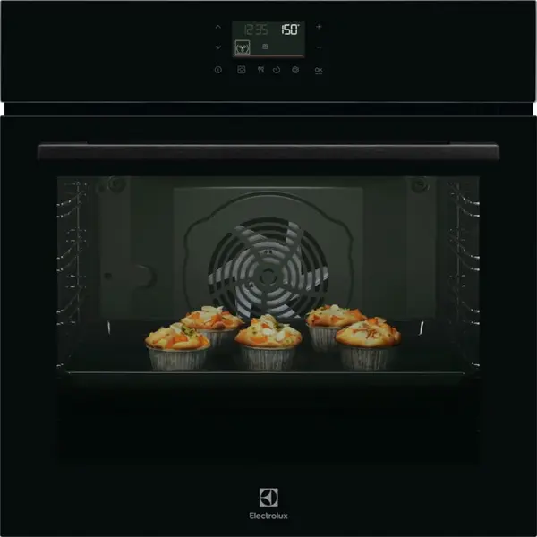 Electrolux Cuptor incorporabil Electrolux LOD7P86Z, electric, curatare pirolitica, 72 l , clasa A, Sticla neagra