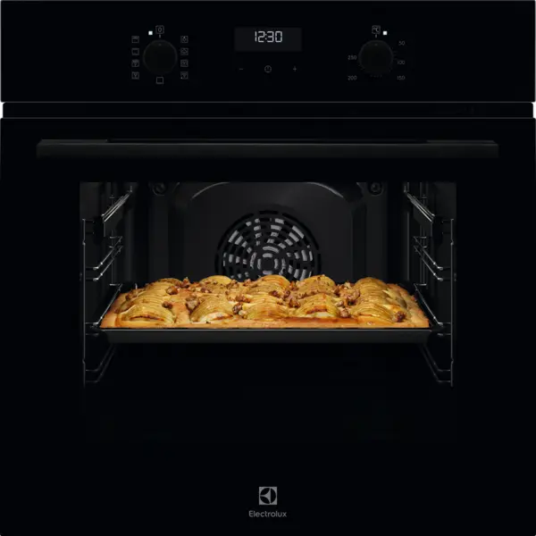 Electrolux Cuptor incorporabil Electrolux LOE8F38Z, Electric,Autocuratare catalitica, Control touch, 99 de programe predefinite, Inchidere amortizata a usii, volum net 72 L, Clasa A+, Sticla neagra