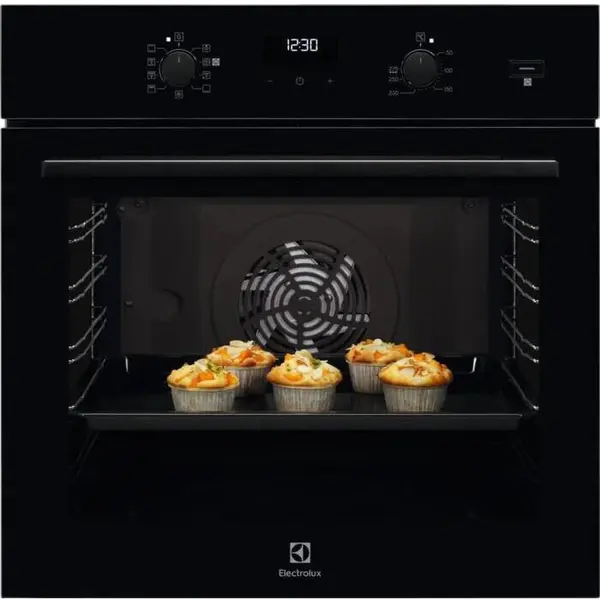 Electrolux Cuptor incorporabil Electrolux SteamBake EOD5C50Z, 72 l,9 Functii automate, Autocuratare Catalitica A, Negru