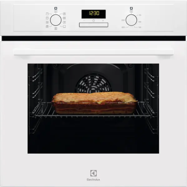 Electrolux Electrolux EOF3H40BW Cuptor incorporabil, display LED, 2090 W, Clasa energetica A, 65 l, Gratar, Aqua clean, Alb