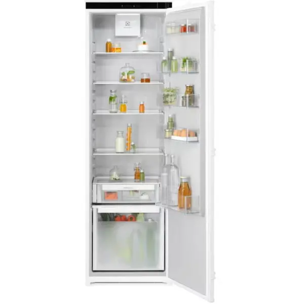 Electrolux Frigider incorporabil Electrolux ERD6DE18S1, Capacitate 310 l, Control electronic, Ventilator, Usa reversibila slide, Clasa E, H 178 cm