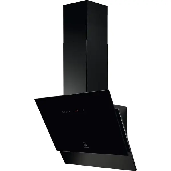 Electrolux Hota incorporabila decorativa Electrolux LFV416K, Putere absorbtie 600 m3/h, LEDSpot, Control touch, 60 cm, Negru